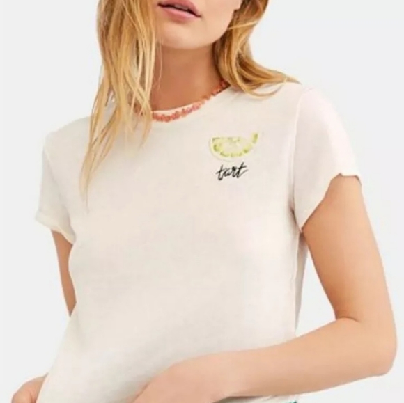 Free People Tops - {Free People} "Tart" Lime tee